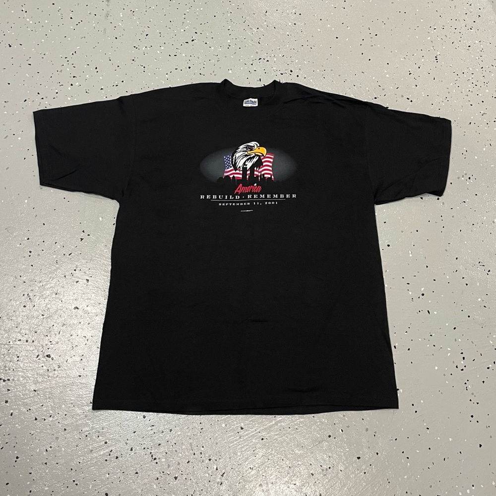 Authentic September 11th, 2001 9/11 Mens T-Shirt Size XXL Black